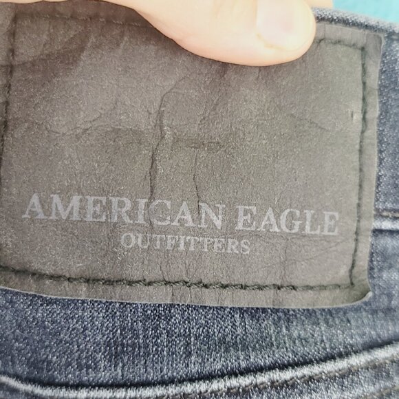 American Eagle Outfitters Men's Blue Cotton Blend Flex 4 Denim Jean Size 34X30 - Picture 9 of 15